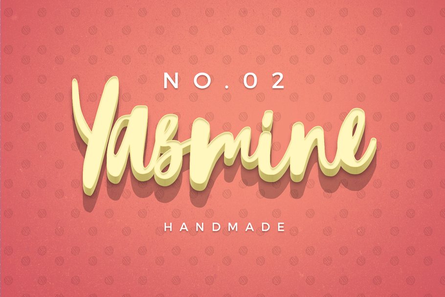 女性柔美色彩3D文本图层样式 Hers 3D Text Effects插图(5)