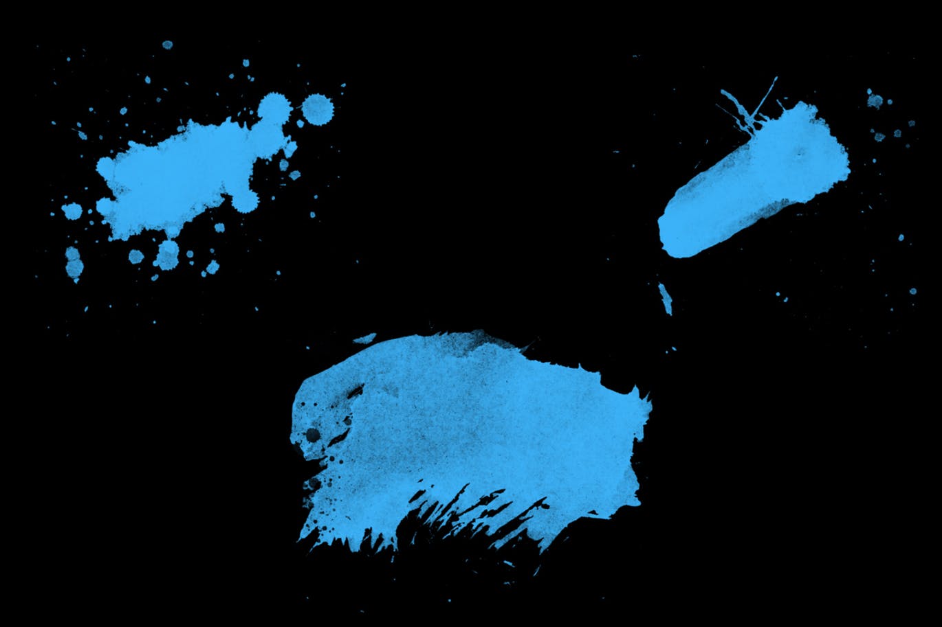墨水飞溅泼墨图案纹理PS笔刷v1 Splatter Stamp Photoshop Brushes Vol. 1插图(1)