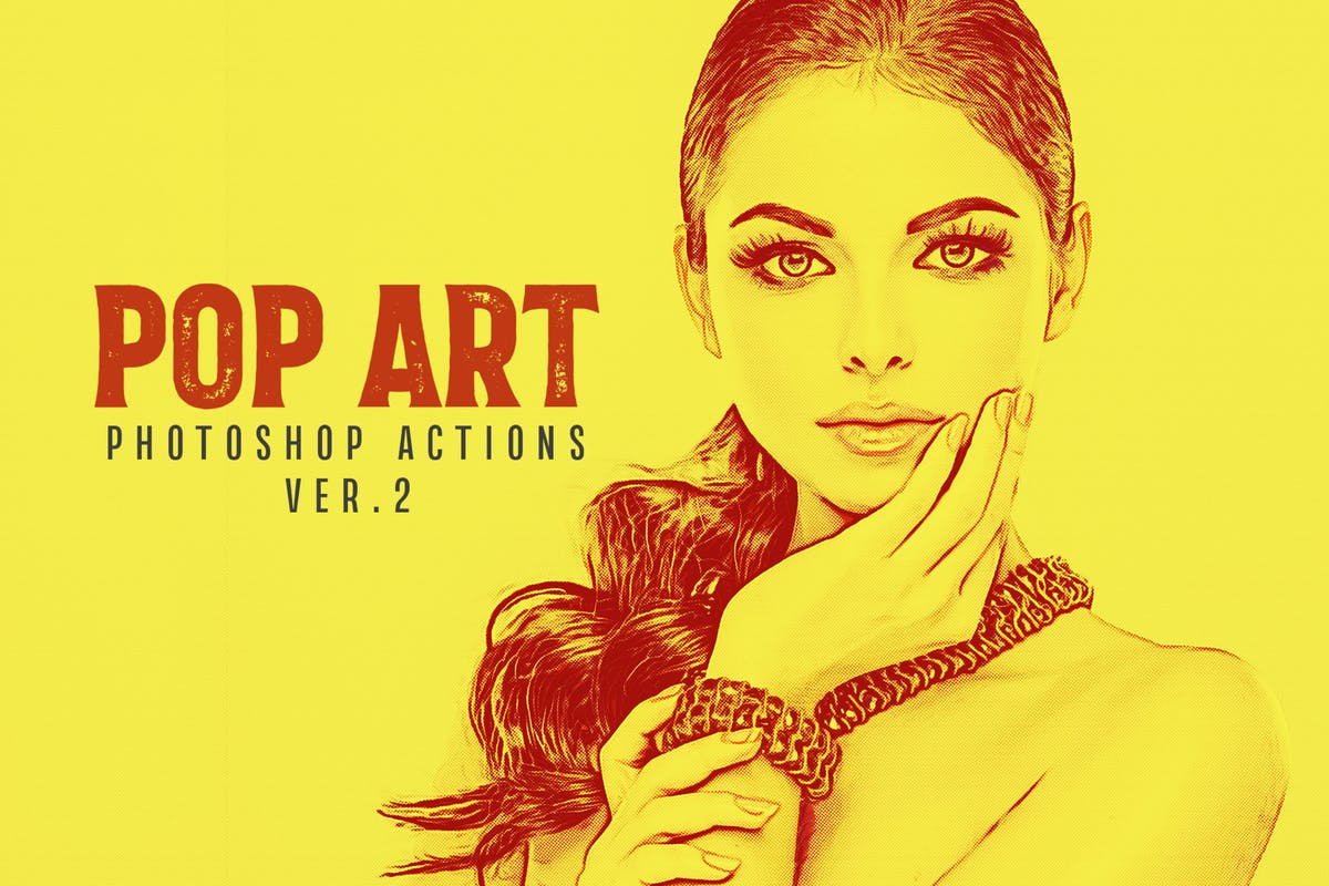 20款潮流艺术调色滤镜PS动作v2 20 Pop Art Photoshop Actions Ver. 2插图