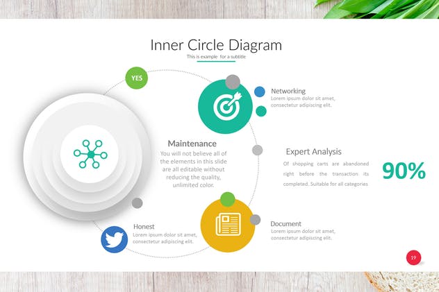 信息图表设计类型PPT幻灯片设计模板 Angus Powerpoint插图(2)