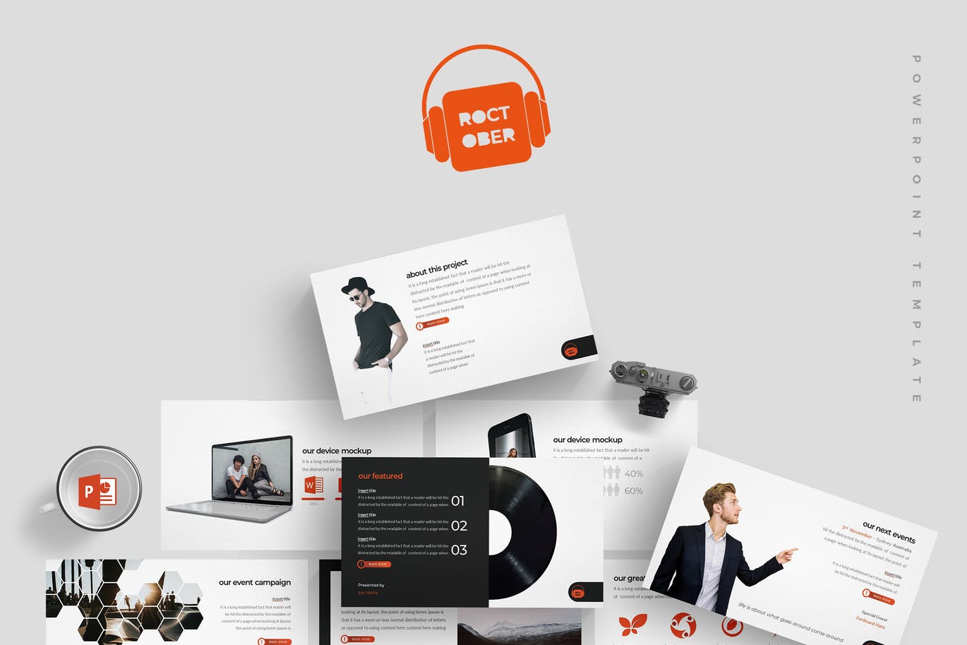 时尚高端多用途的powerpoint幻灯片演示模版（pptx）插图