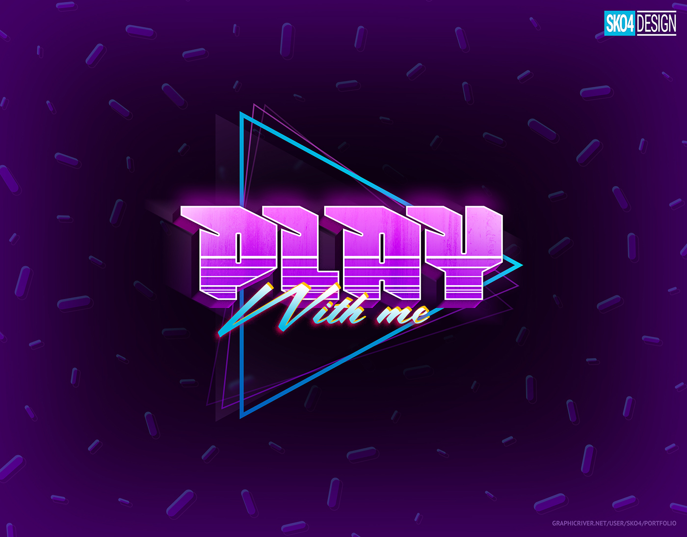 80年代复古文本质感特效PS图层样式下载插图(7)