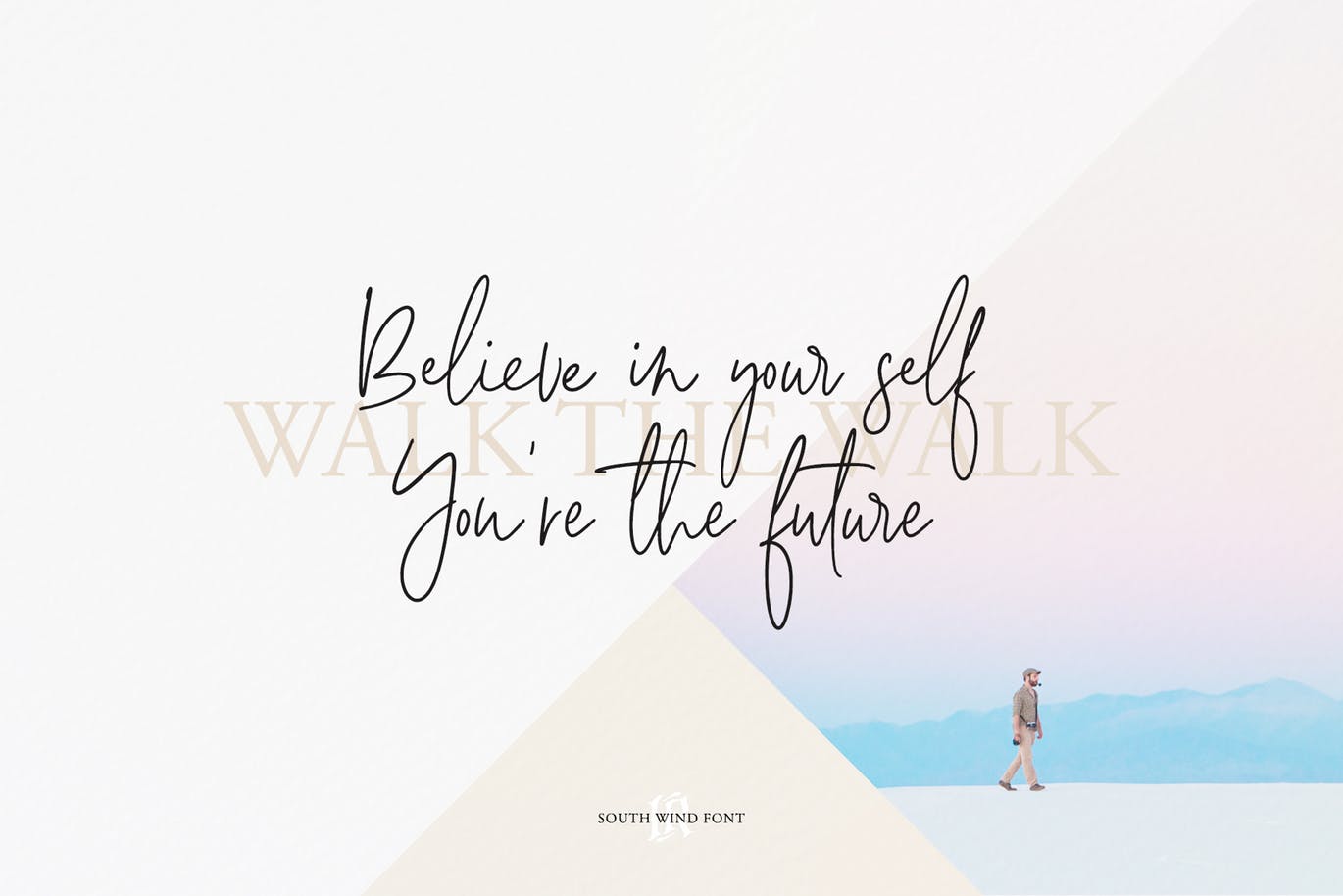 英文现代钢笔书法字体下载 South Wind Font插图(3)