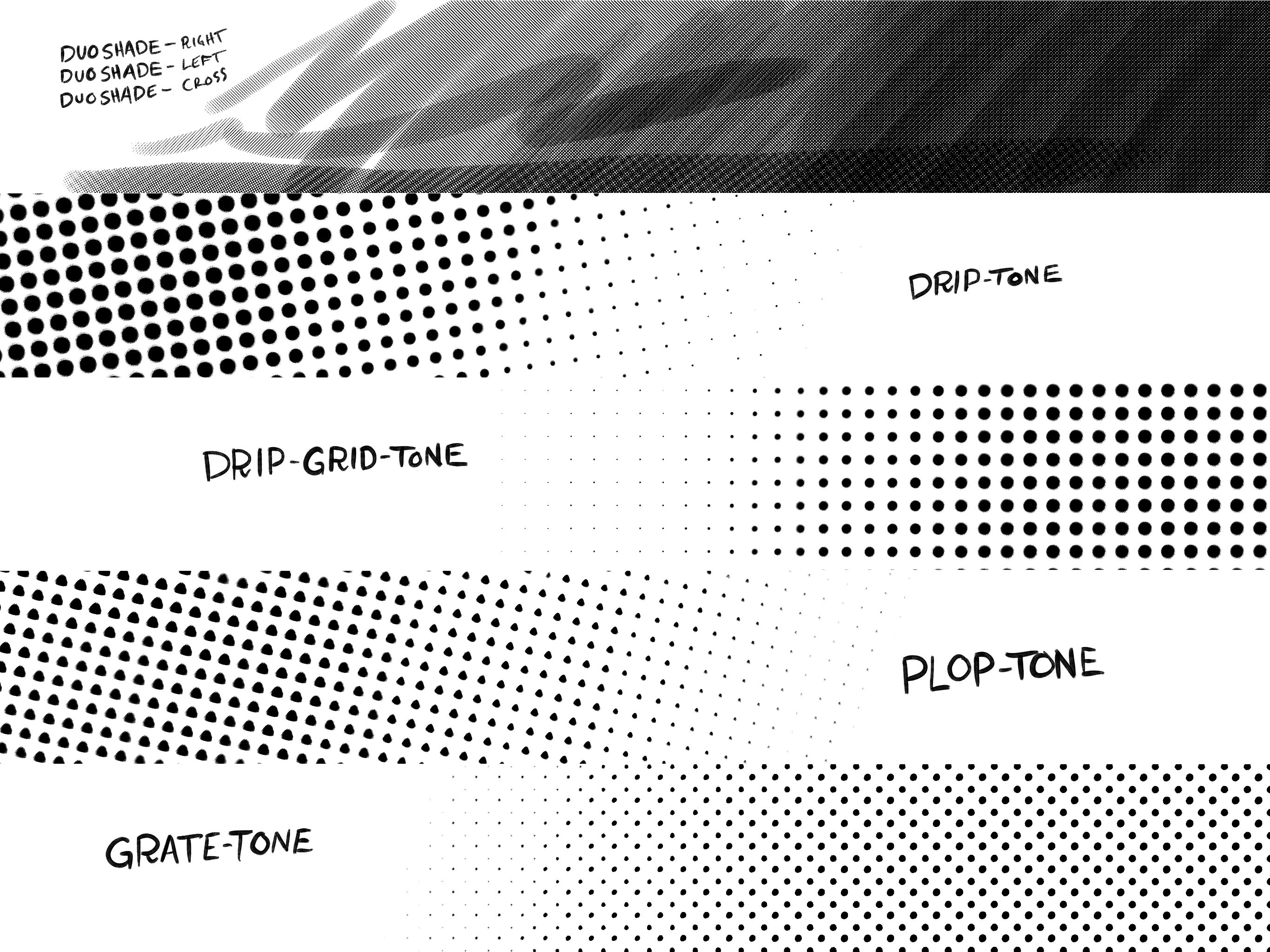 半色调效果iPad绘画应用Procreate笔刷 Procreate Half-tones插图(7)