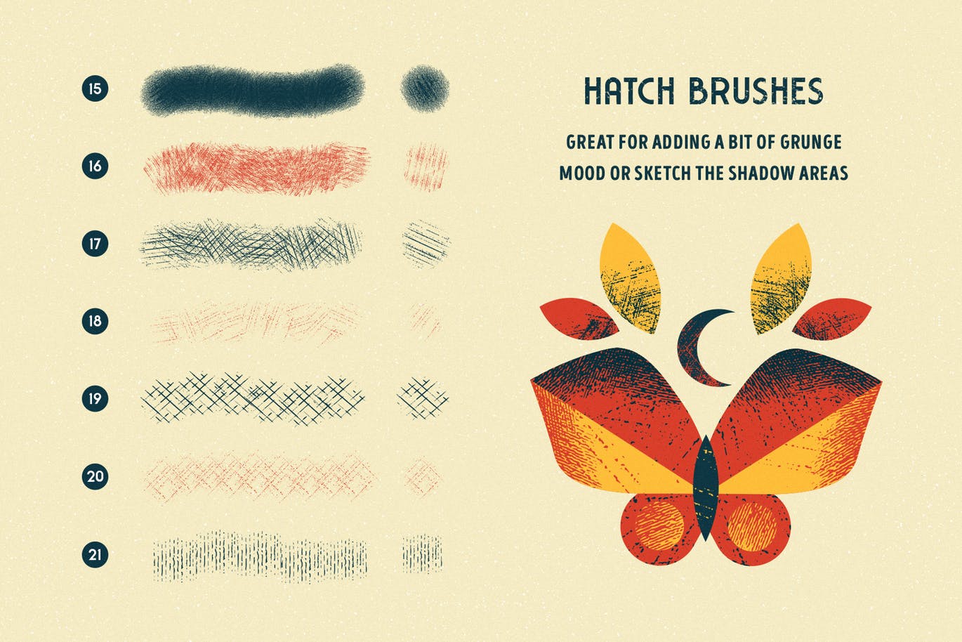 平板电脑手绘创造散点阴影效果处理Procreate笔刷下载 Shader Brushes for Procreate插图(3)