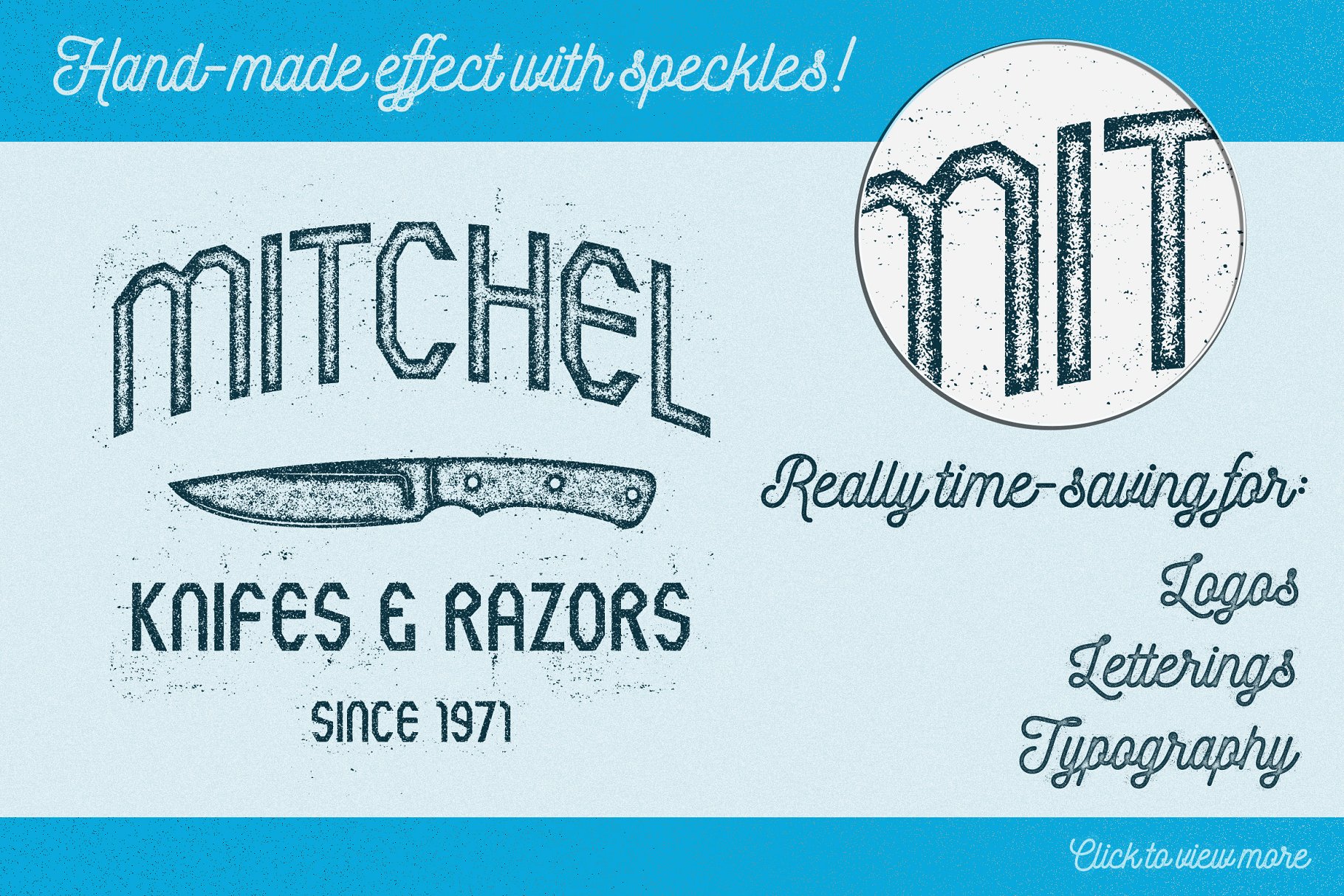 油墨颗粒和斑点文本样式AI动作 Ink Grain&Speckles for Illustrator插图(2)