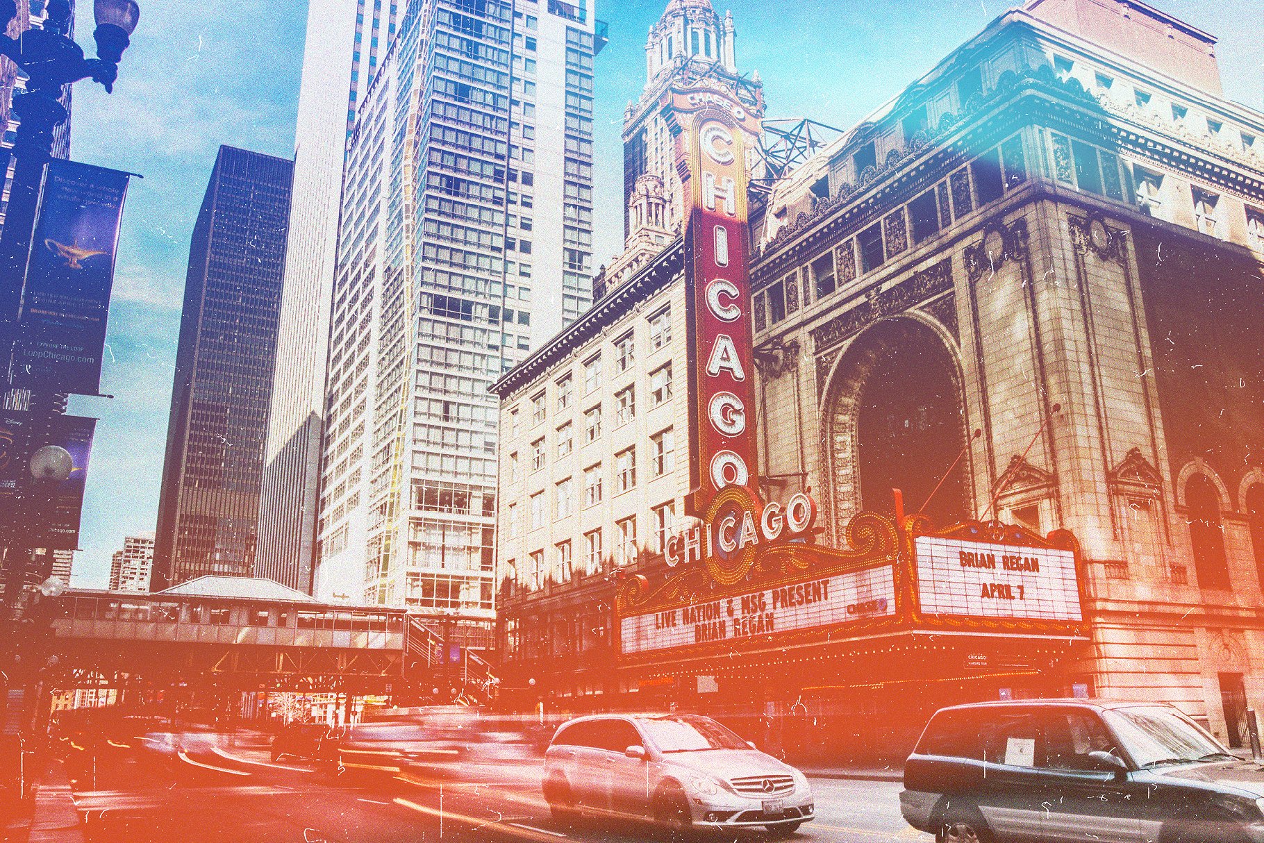 10款噪点幻彩光斑照片叠加风格照片处理PS动作 Hipstomatic Photoshop Effects插图(4)