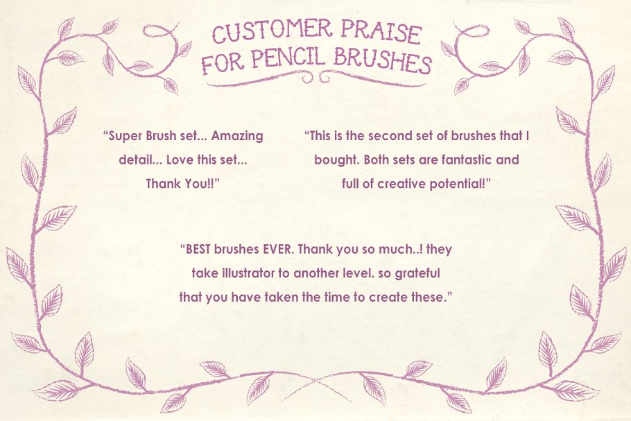 各种铅笔笔画AI笔刷 Pencil Brushes插图(1)