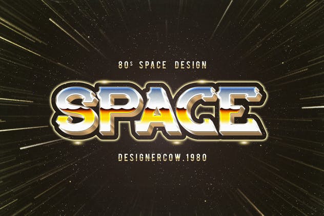 80年代复古风格文本特效文字样式v1 80’s Style Text Mockups V1插图(11)