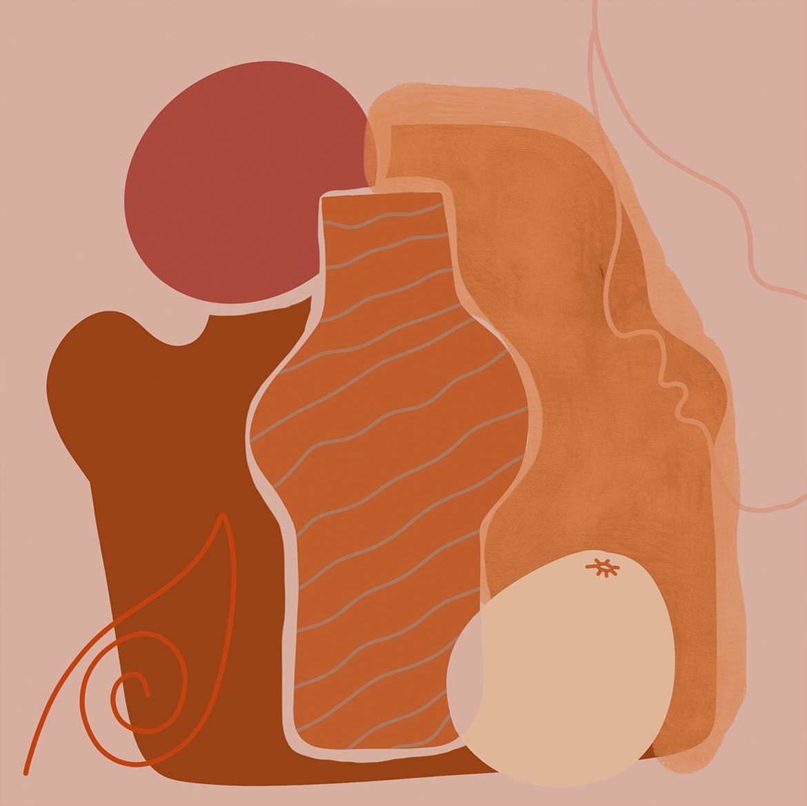 Procreate插画应用火橙色/橙色调色板 Palette Burn Orange for Procreate插图(3)