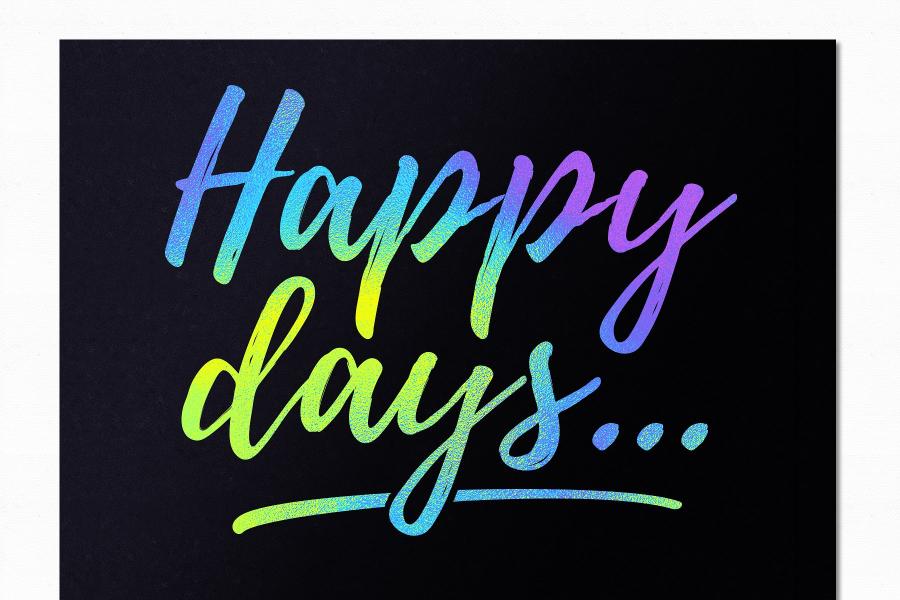 彩虹色 PS 特效图层样式 Iridescence – bright styles插图(1)