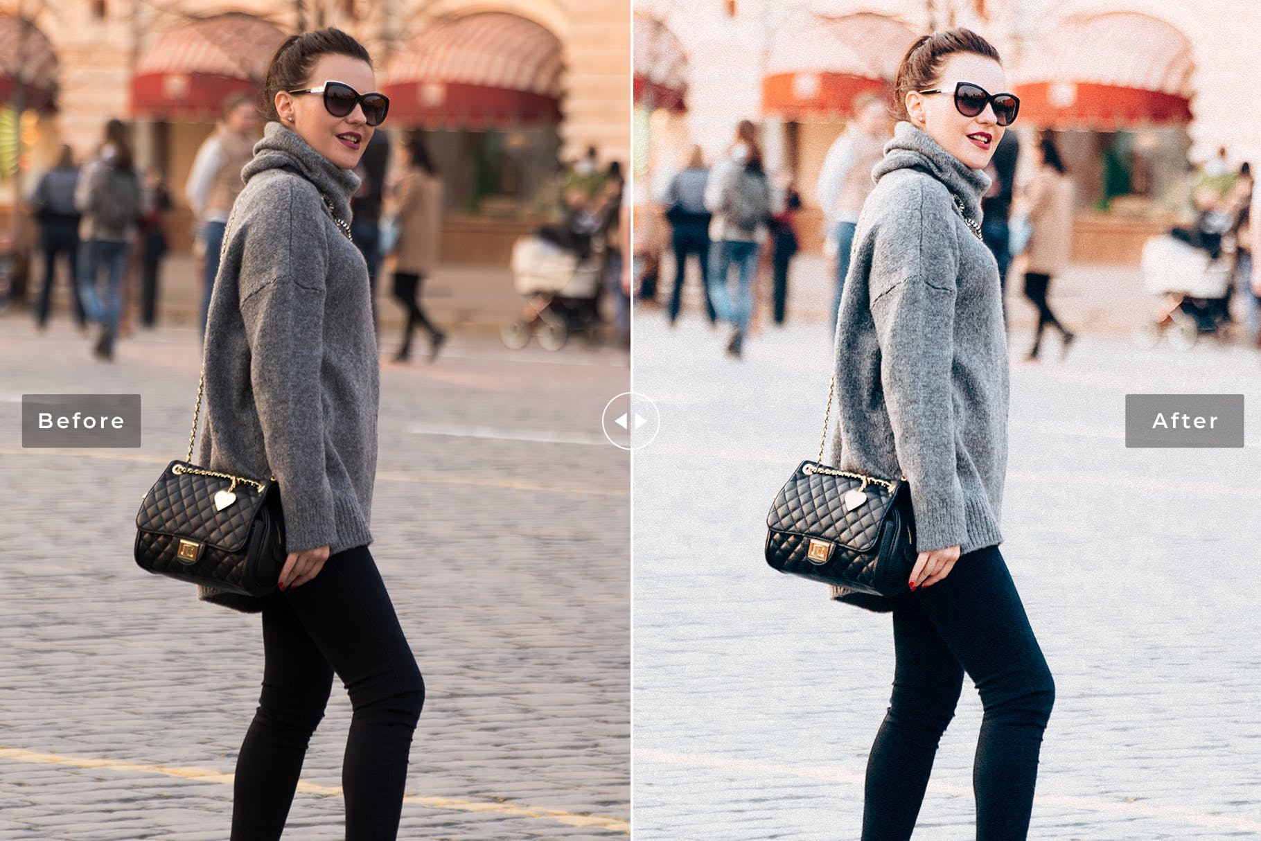 街拍时装摄影必备的调色滤镜素材库精选LR预设 Madrid Mobile & Desktop Lightroom Presets插图(4)