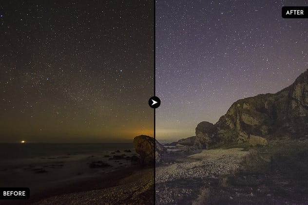 20款天文星空摄影调色滤镜LR预设 20 Astro Photography Lightroom Presets插图(4)