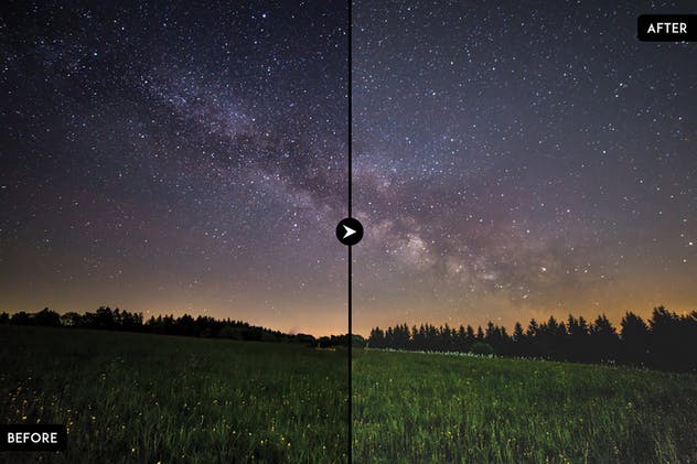 20款天文星空摄影调色滤镜LR预设 20 Astro Photography Lightroom Presets插图(8)