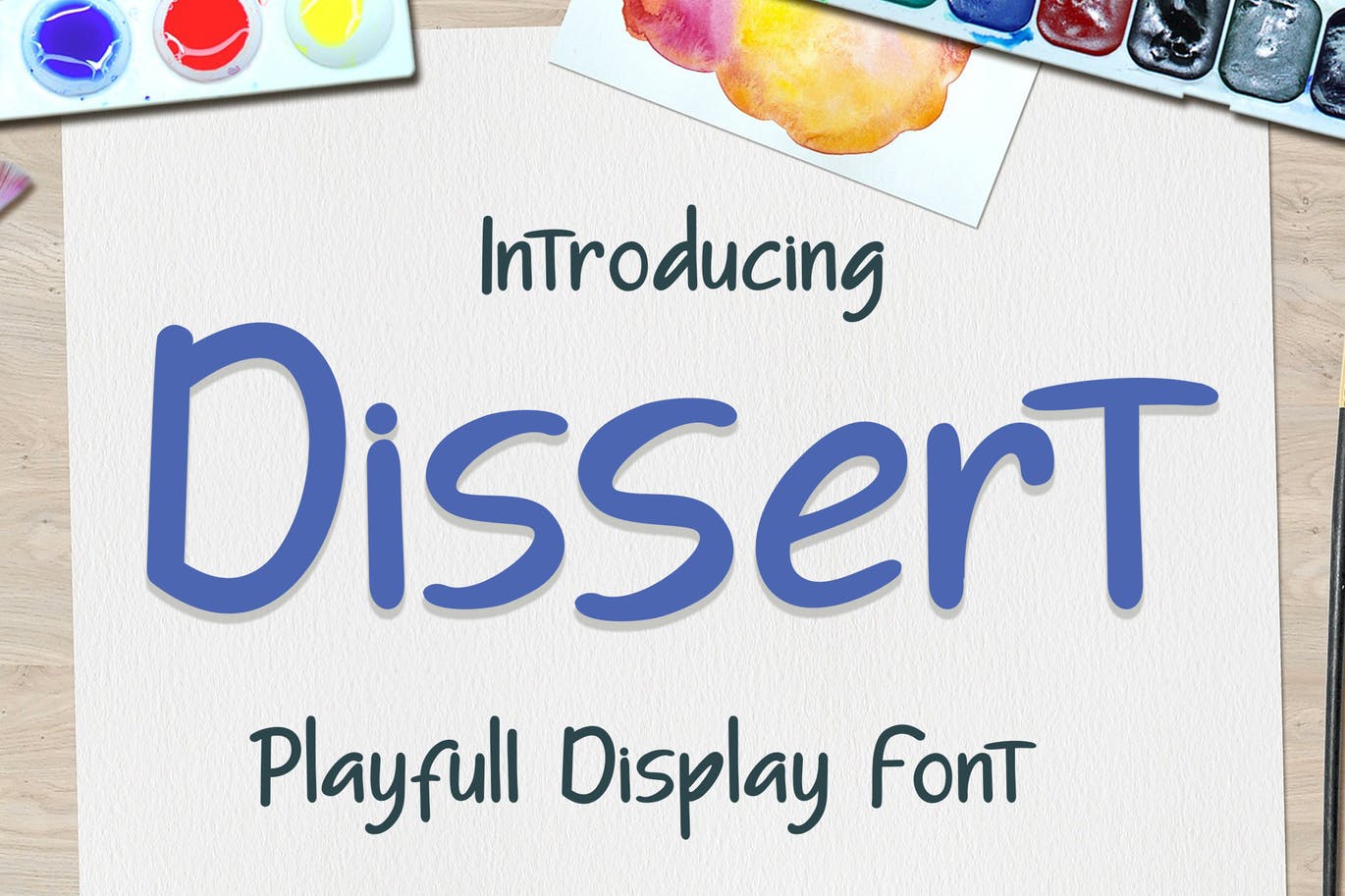 可爱手写风格儿童英文字体素材库精选 Dissert Playfull Display Font插图