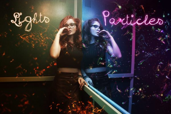 粒子光线背景PS笔刷 Lights &amp; Particles – Photoshop Pack