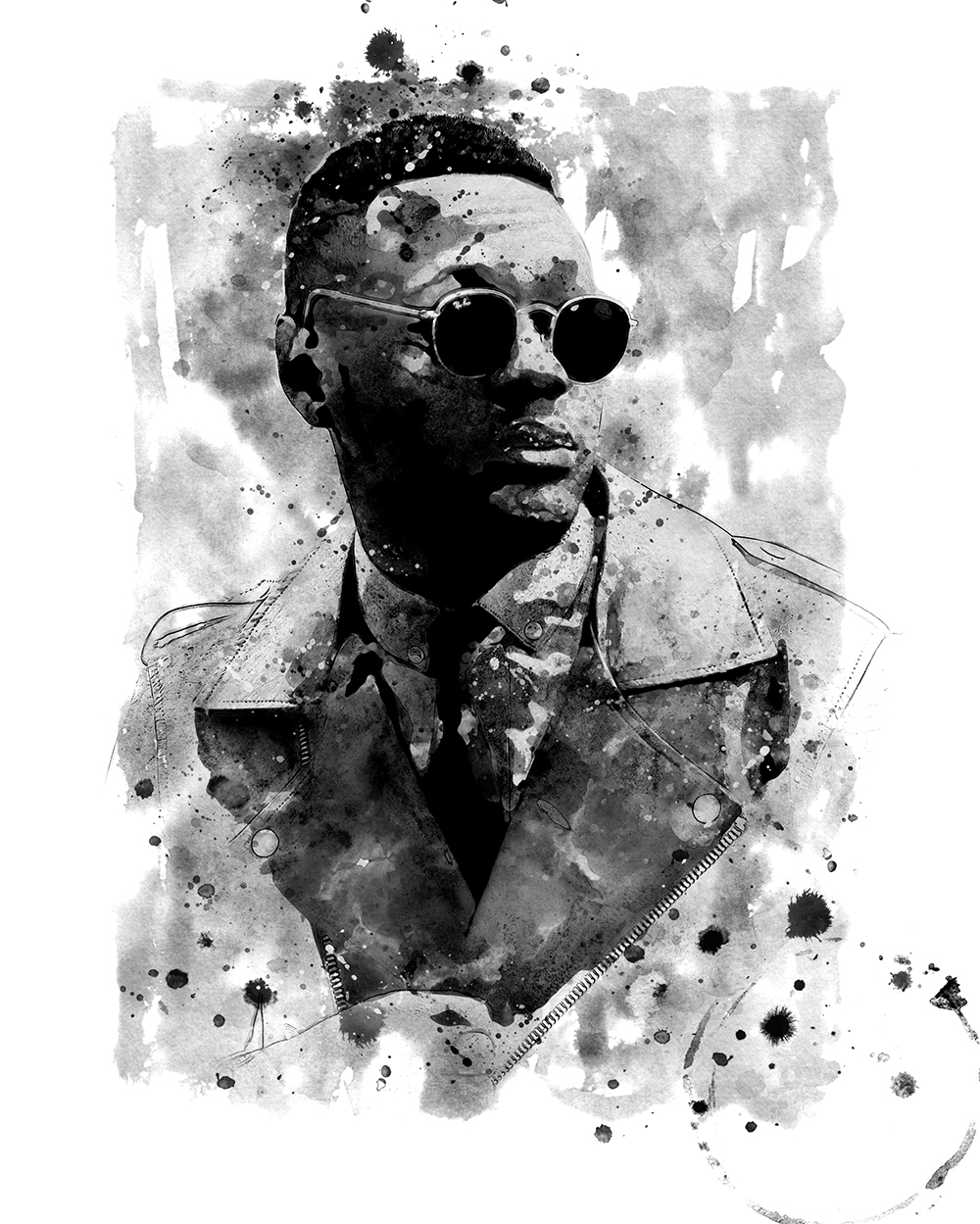 专业多功能水墨风格PS动作 Ink Art Photoshop Action插图(2)