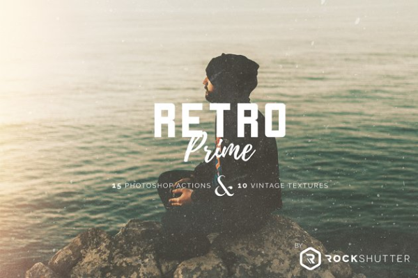 老照片怀旧效果PS动作 Retro Prime Collection PS Actions