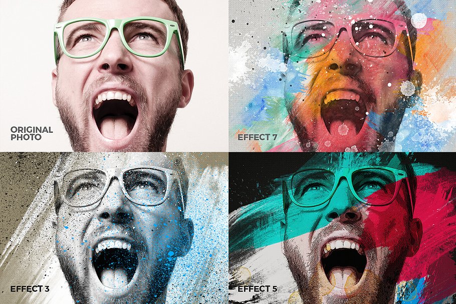 艺术照片智能对象图层PSD模板 Art Photo Template/Mock-up V.1插图(3)