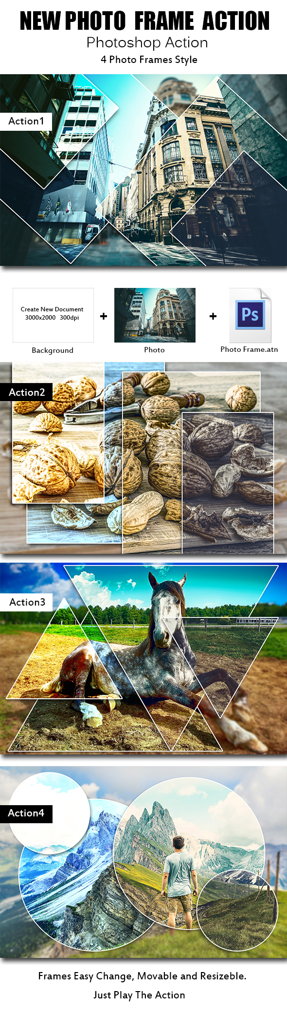 酷炫的图像分割处理的PS动作下载[ant]插图