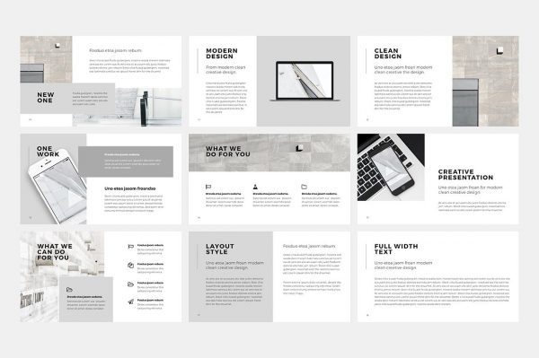 极简现代化白色系PPT模板下载[PPTX,PSD]插图(1)