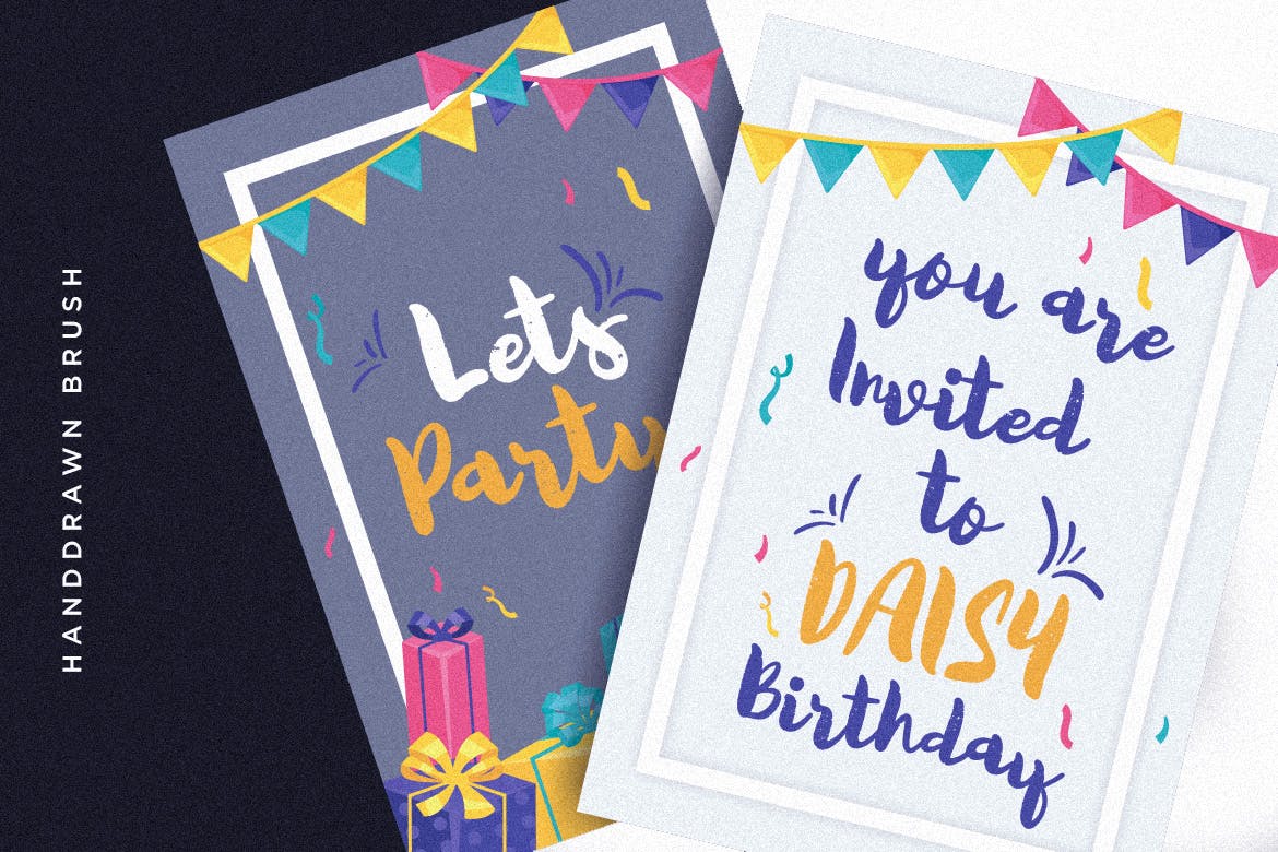 英文手绘粗体书法字体 Quicksliver Handdrawn Brush插图(2)