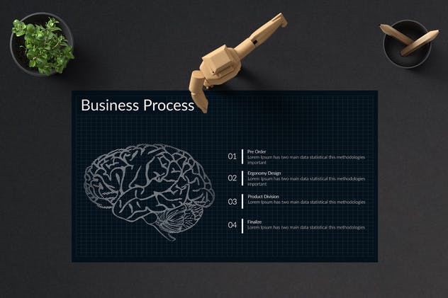 素描图形设计风格PPT幻灯片设计模板v2 SKETCH 2 Powerpoint Template插图(2)