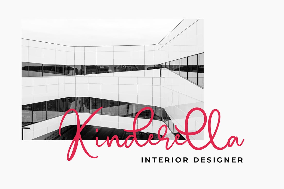 可爱风格英文现代书法字体素材库精选 Emellyn Lovely Modern Calligraphy Font插图(5)