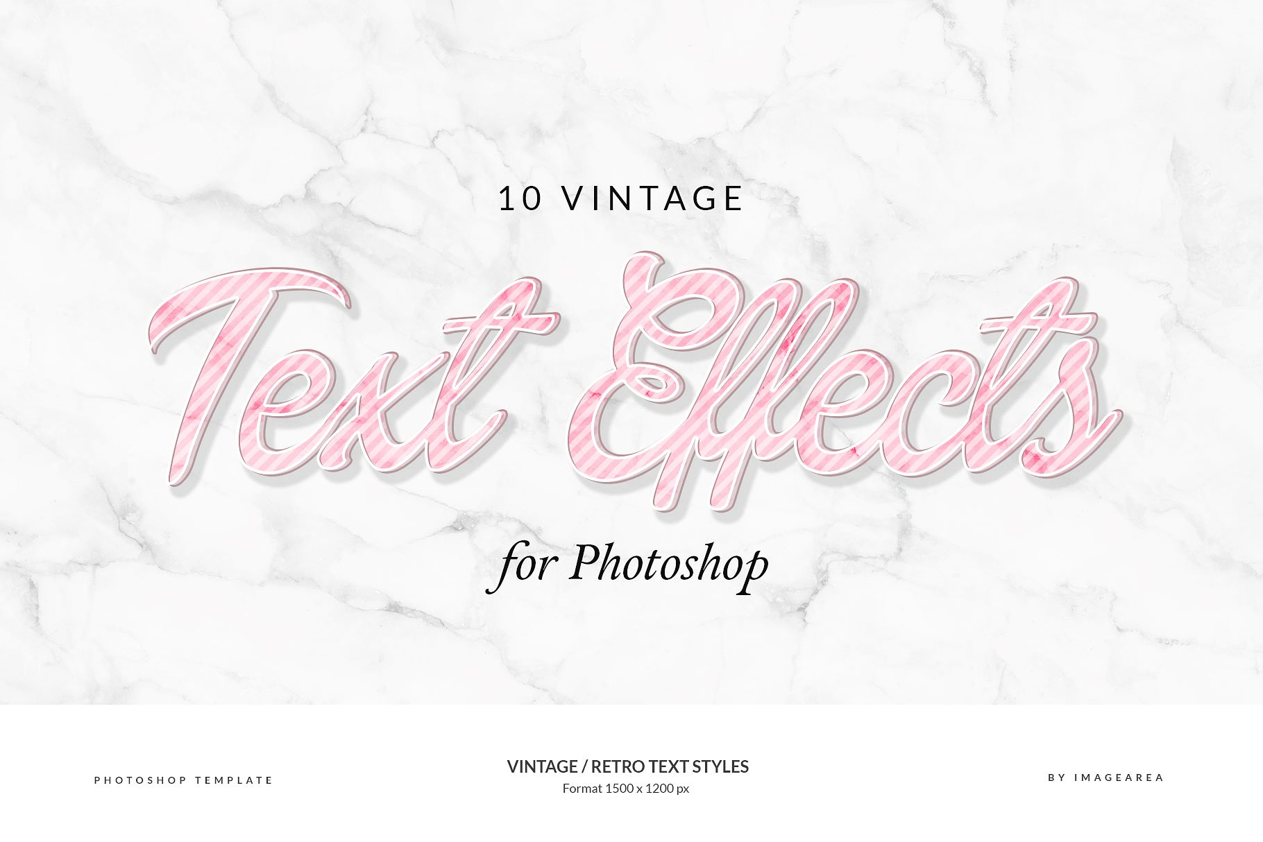 复古条纹风格文本图层样式 Vintage / Retro Text Styles插图