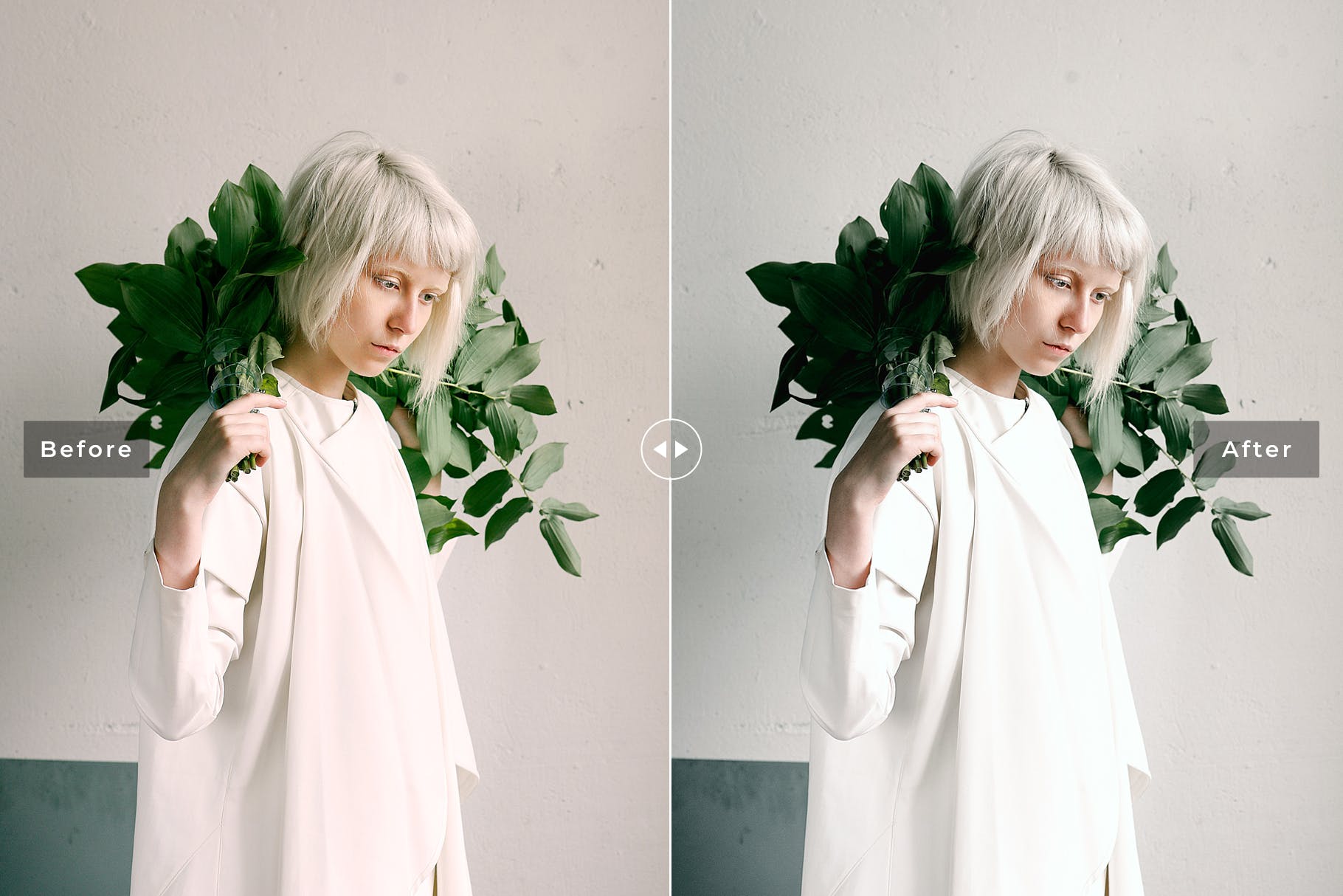 性冷淡风人像摄影后期处理LR调色预设 MINIMAL Minimalist Clear Lightroom Presets插图(1)