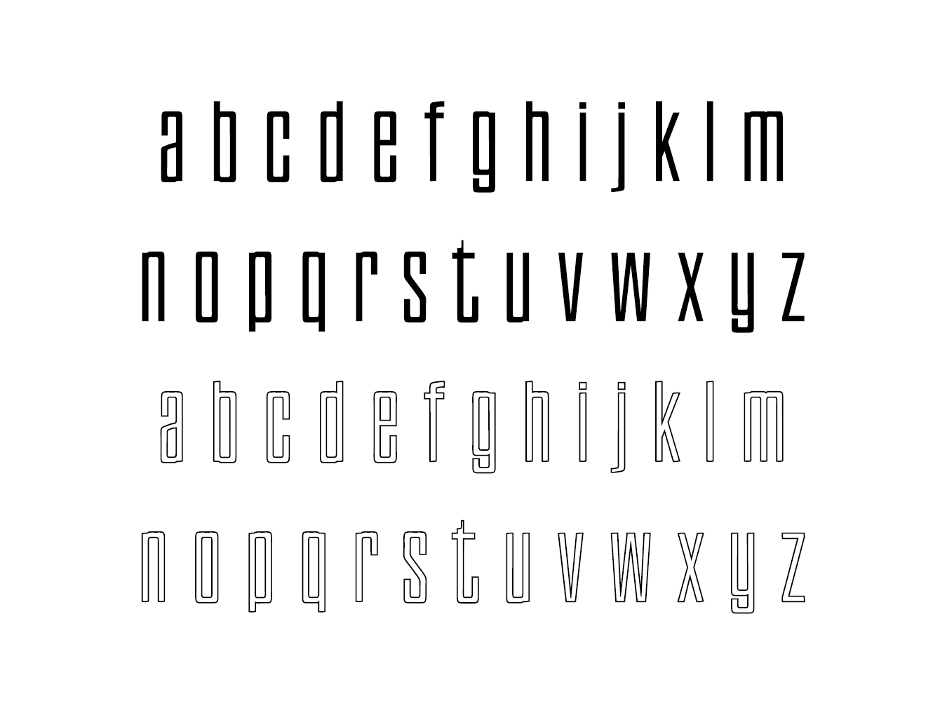 时尚的无衬线字体插图(4)