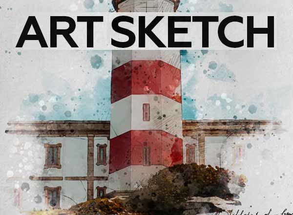 艺术水彩PS动作 Art Sketch Photoshop Action