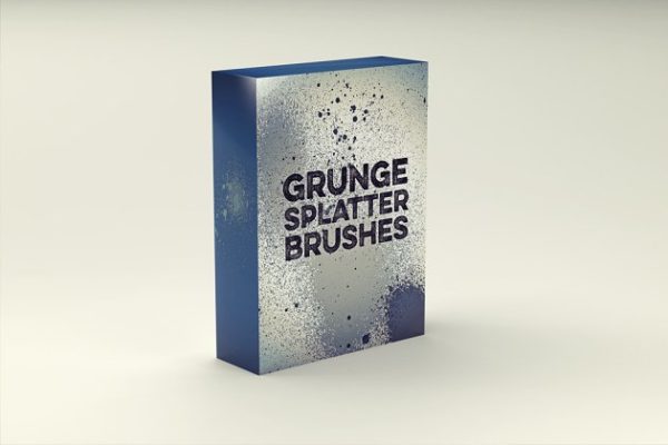 油墨飞溅斑点AI笔刷 Grunge Splatter Brushes