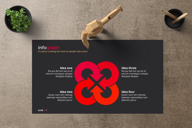 创意信息图表多图表PPT幻灯片设计模板 NOVA Powerpoint Template插图(2)