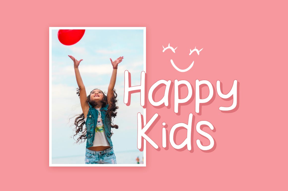 儿童主题设计英文可爱笔画无衬线字体下载 Le Petit Font插图(4)