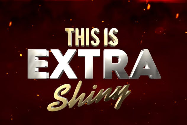 10款3D金色金属字体效果PSD分层模板 3D Metal & Gold Effects插图(7)