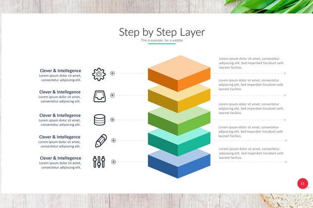 信息图表设计类型PPT幻灯片设计模板 Angus Powerpoint插图(3)