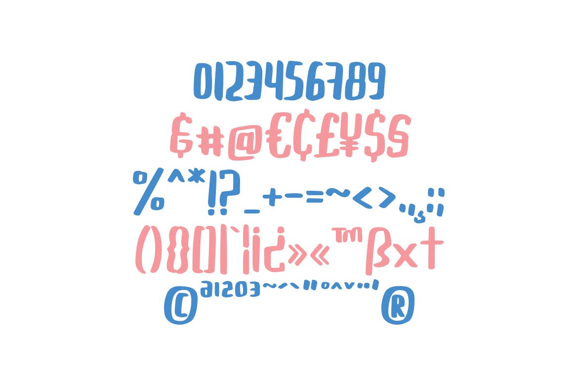 手工绘制英文创意无衬线字体下载 Buggiel插图(9)