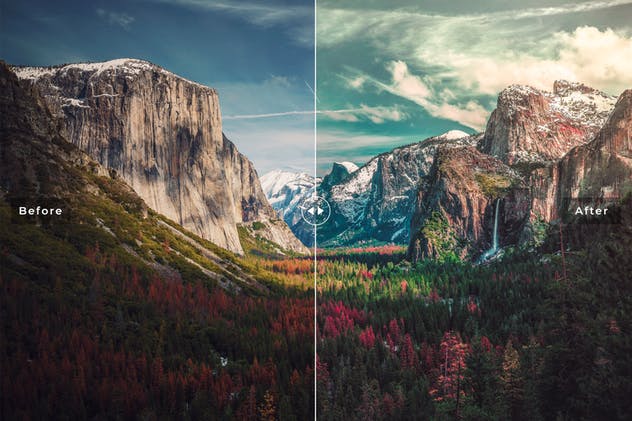 100款风景旅行照片后期处理调色LR预设合集 100 Landscape Lightroom Presets Pack插图(4)