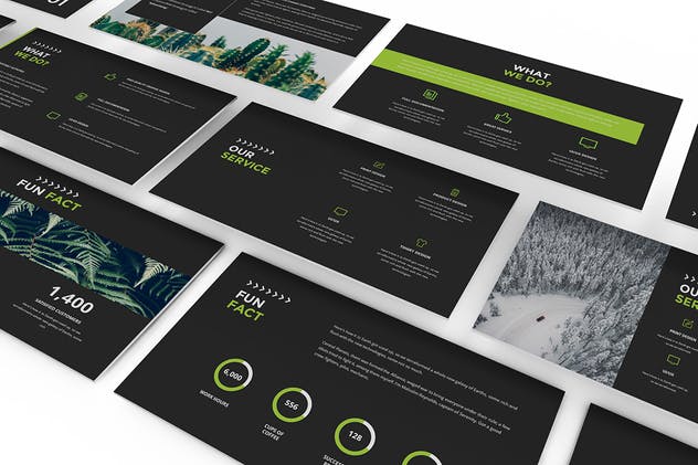 极简主义创意酷黑主题PPT幻灯片模板 Dotrakhi – Creative Minimal Powerpoint Template插图(1)