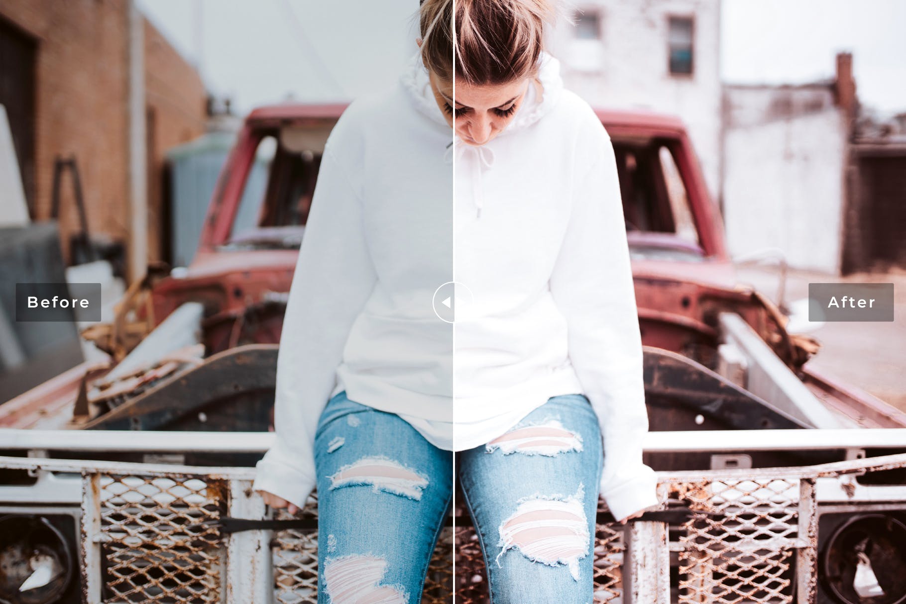 低对比度玫瑰粉红色明亮温暖色Lightroom预设 Rust & Roses Mobile & Desktop Lightroom Presets插图(2)