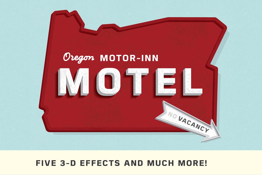 复古风格文本AI图层样式 RetroType -Illustrator Kit插图(2)