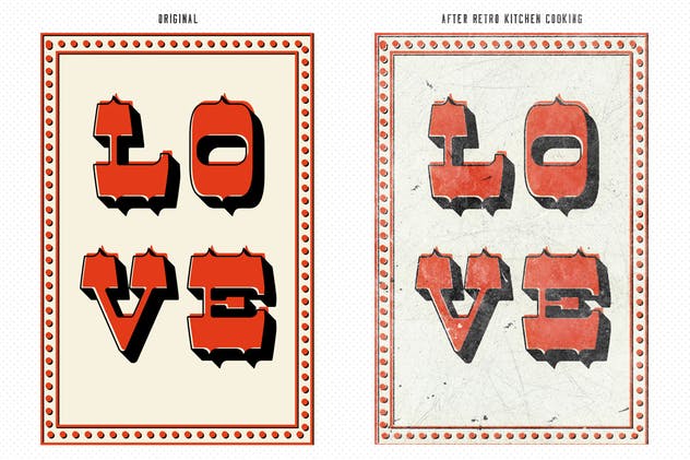 复古怀旧风格图层样式&PS笔刷 Retro Kitchen插图(1)
