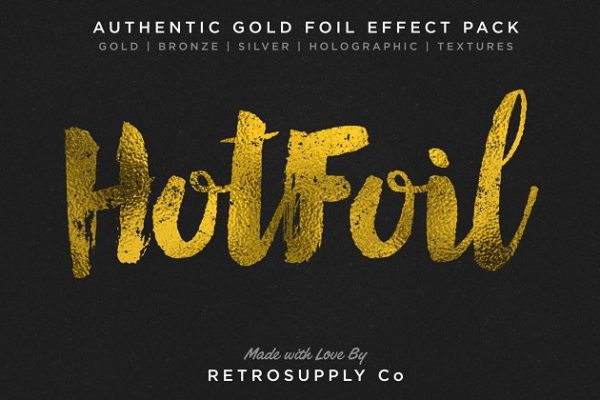 烫金金箔纹理&amp;图层样式 Hot Foil | Foil Stamping Machine