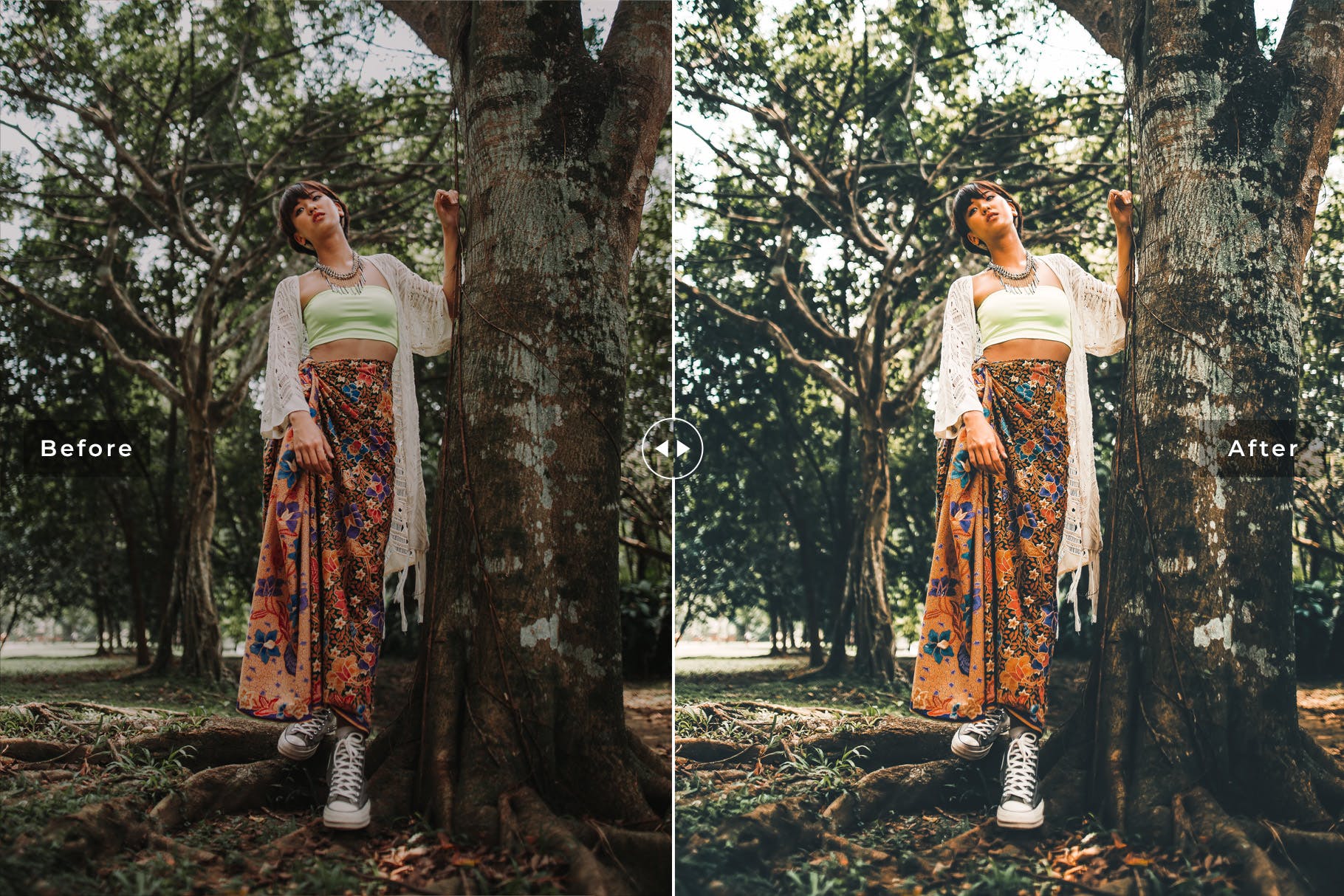 深绿色美感暖色调照片后期加工Lightroom预设 Slumber Mobile & Desktop Lightroom Presets插图(5)