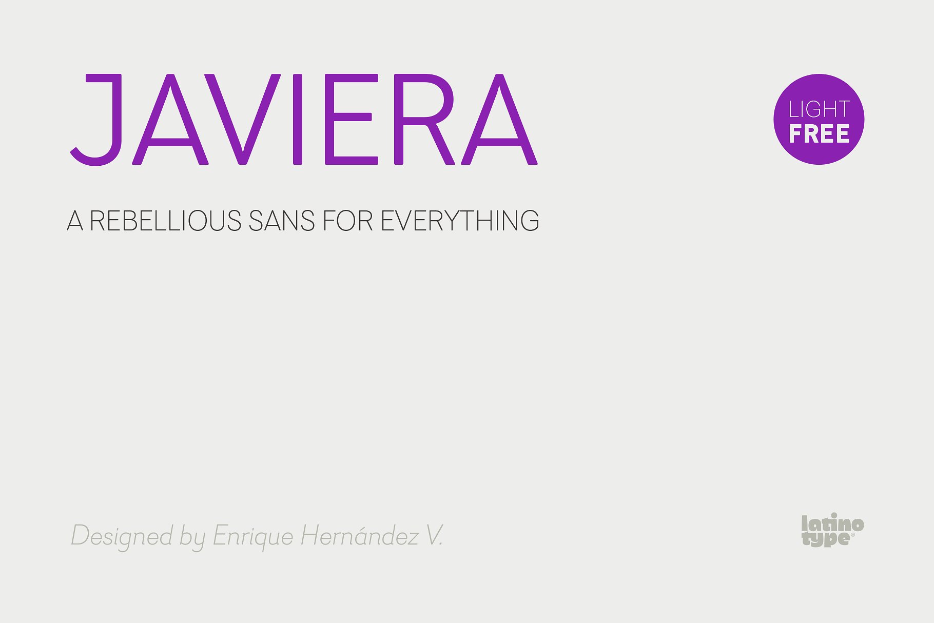 品牌设计/印刷排版适用的几何无衬线英文字体 Javiera插图