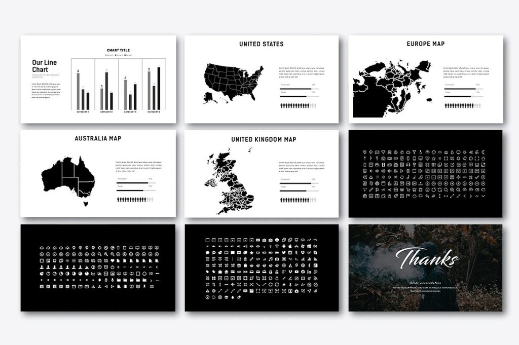黑色极简PPT模版下载[key]插图(5)