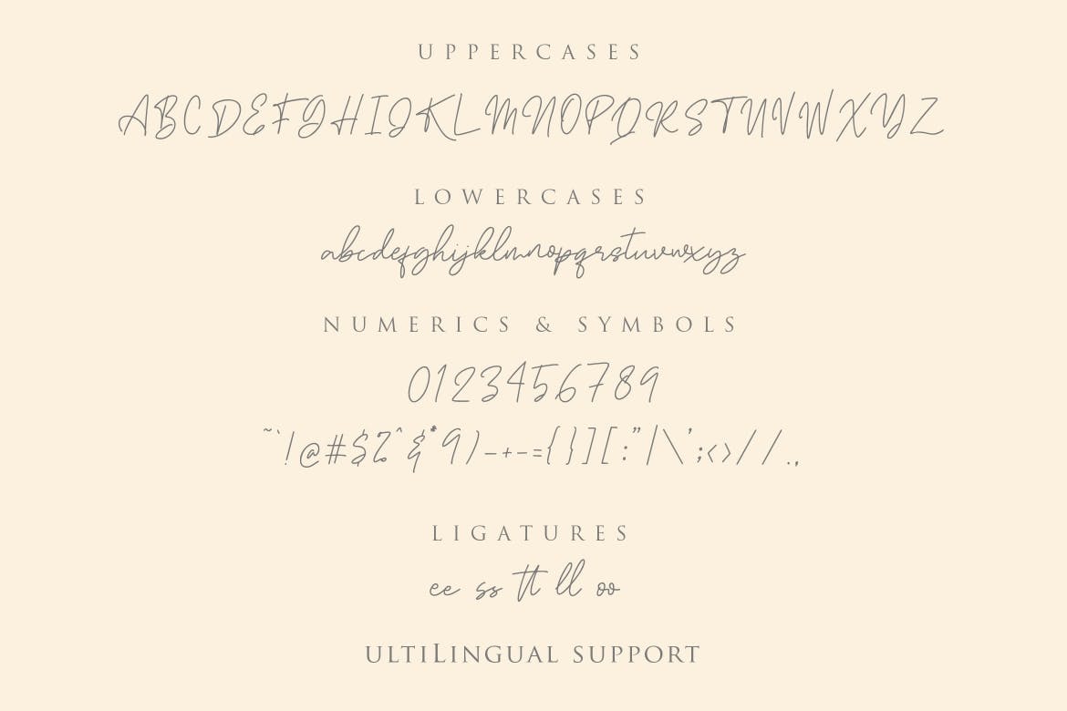 简约优雅英文钢笔硬笔书法签名字体下载 Attahost – Simple & Elegant Signature插图(3)