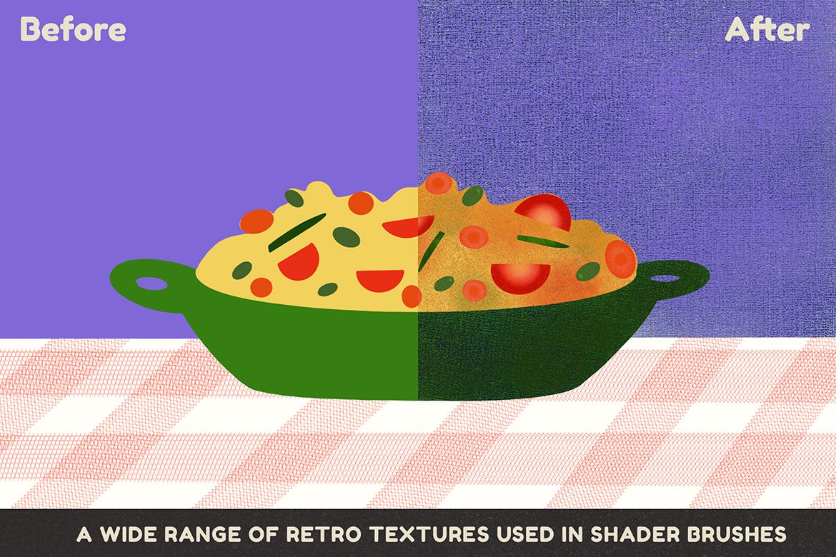 美食手绘插画着色Procreate笔刷 Yummy Shaders for Procreate插图(2)