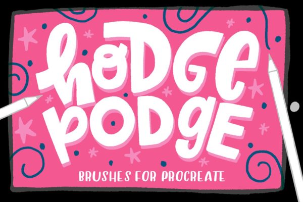 人物手绘必备Procreate笔刷 Hodge Podge Brushes for Procreate